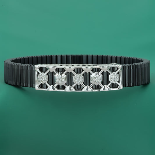 Hexa 925 Silver Men's Bracelet
