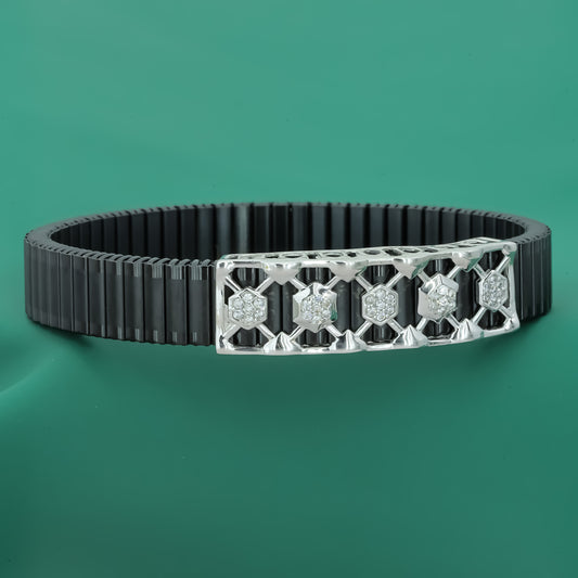 Hexa 925 Silver Men's Bracelet