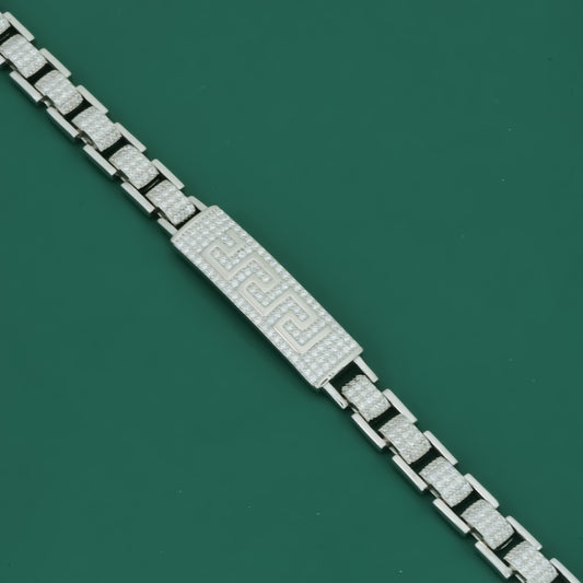 Greek Ice Men’s 925 Silver Bracelet