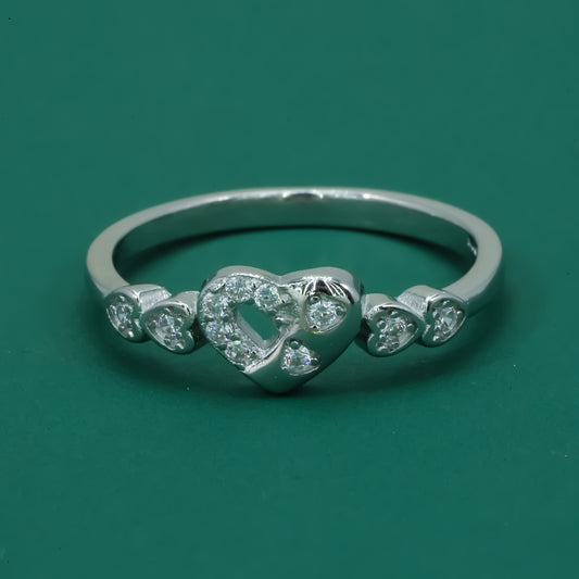 Sweetheart Spark 925 Sterling Silver Heart Ring