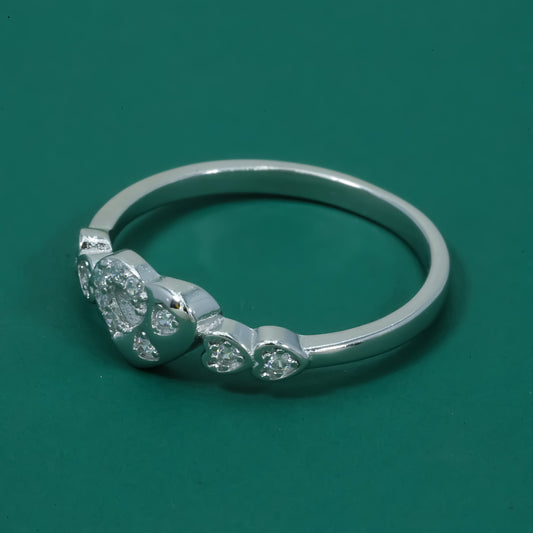 Sweetheart Spark 925 Sterling Silver Heart Ring