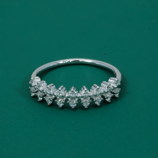 Sparkline 925 Sterling Silver Half Eternity Ring