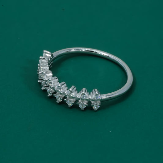 Sparkline 925 Sterling Silver Half Eternity Ring