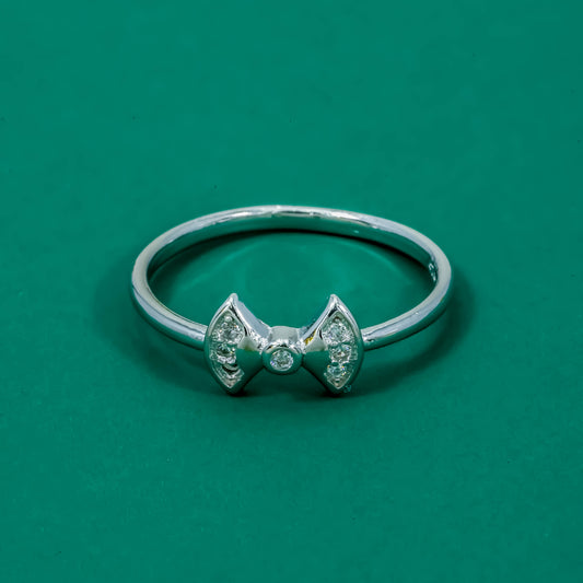 Bow Sparkle 925 Sterling Silver Ring