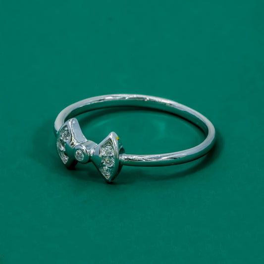 Bow Sparkle 925 Sterling Silver Ring