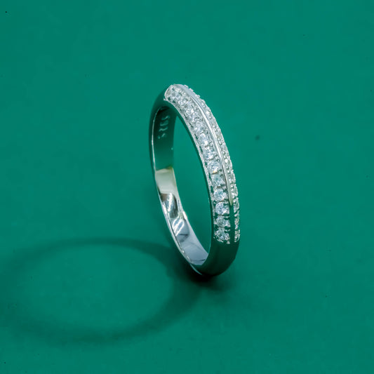 Crystal Line 925 Silver Eternity Ring