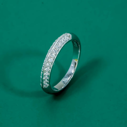 Crystal Line 925 Silver Eternity Ring