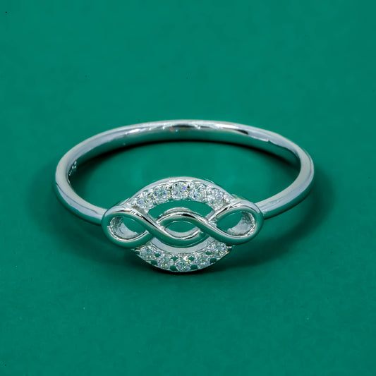 Infinity Glow 925 Silver Promise Ring
