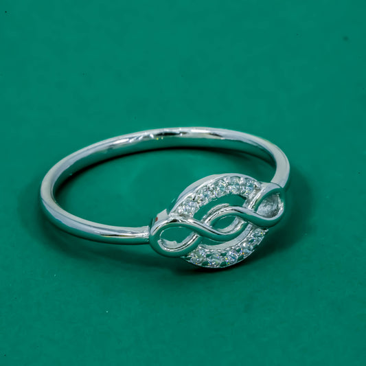 Infinity Glow 925 Silver Promise Ring