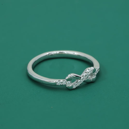 Infinity Heart 925 Sterling Silver Ring