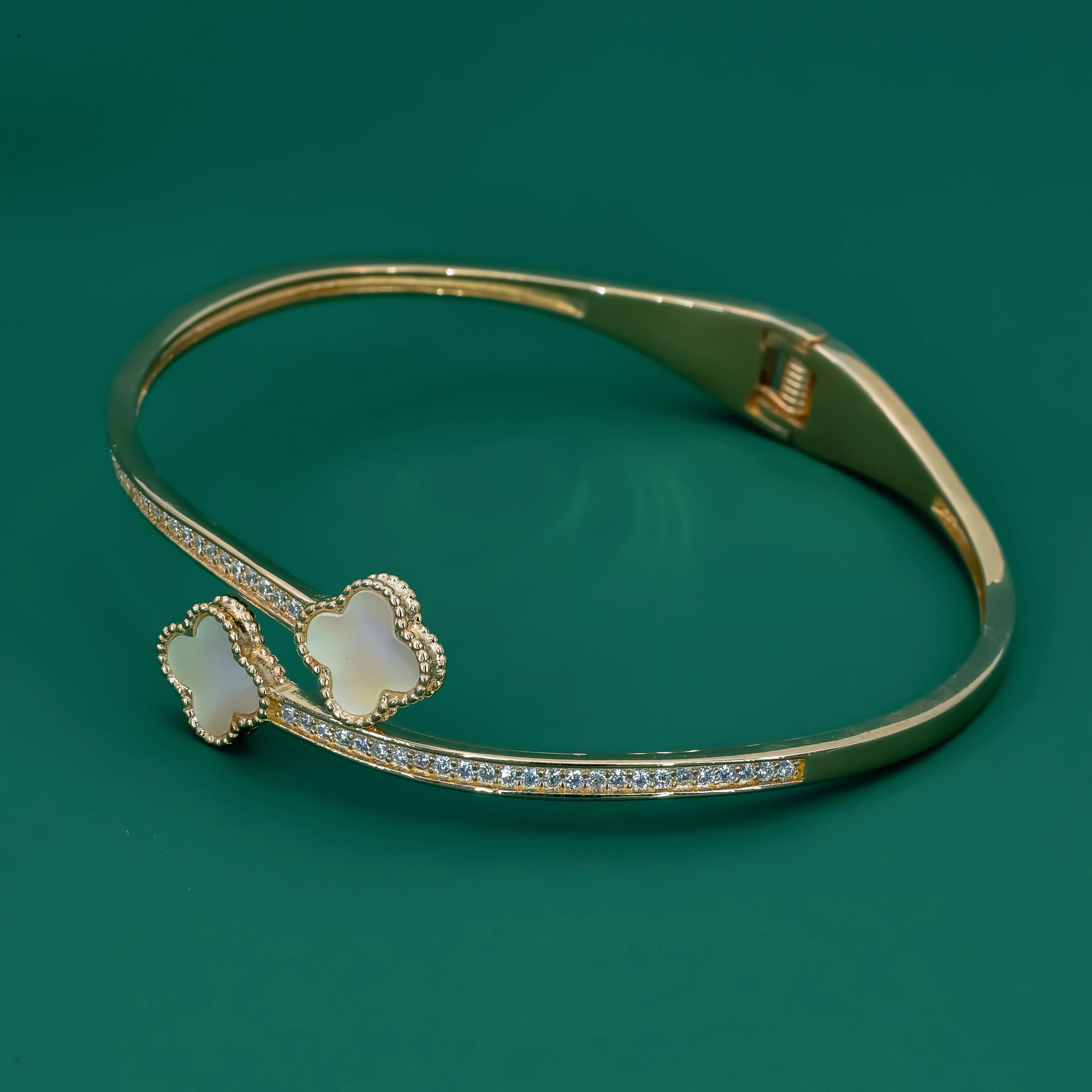 Blossom Glow 925 Silver Rose Gold Bracelet - Zentara Jewels