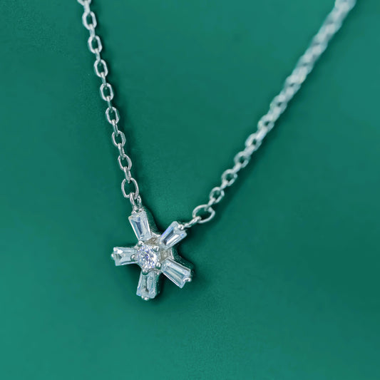 Celestial Radiance 925 Silver Pendant Necklace - Zentara Jewels