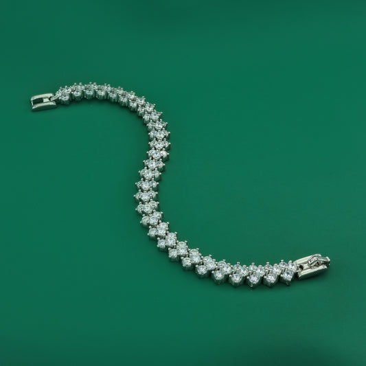 Celeste Tennis Bracelet – 925 Silver with Premium Zircon Diamonds