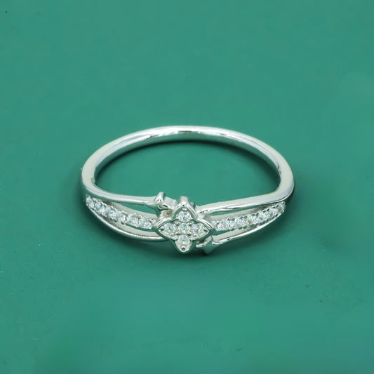 Petal Radiance 925 Sterling Silver Ring - Zentara Jewels