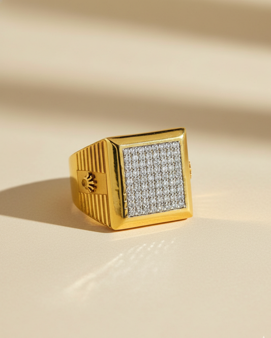 Gold Vermeil Royal Rolex Statement Ring