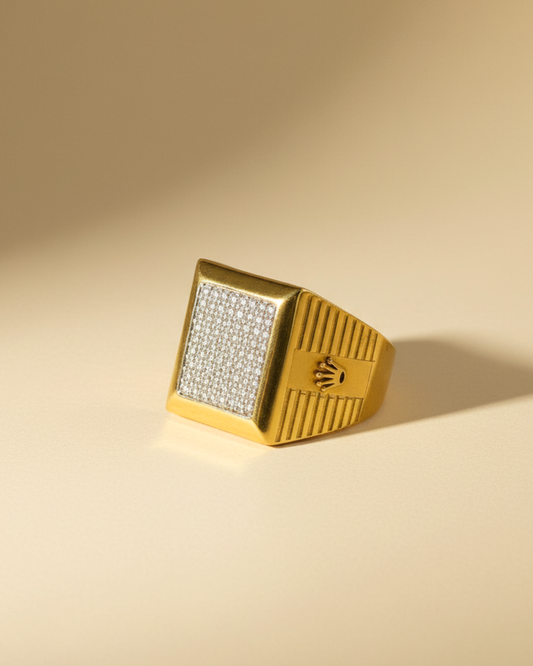 Gold Vermeil Royal Rolex Statement Ring