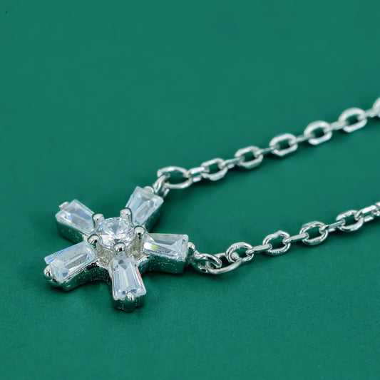 Celestial Radiance 925 Silver Pendant Necklace - Zentara Jewels