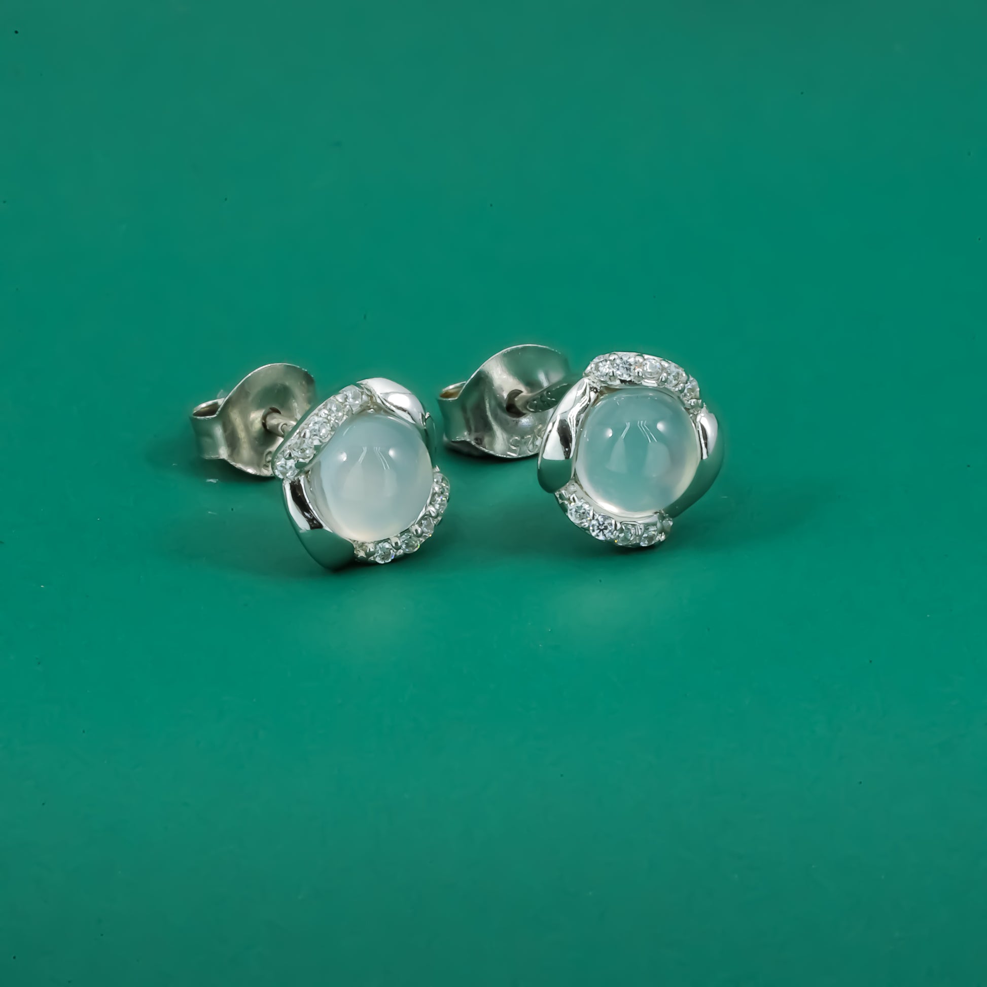 Luna Glow 925 Sterling Silver Earrings - Zentara Jewels