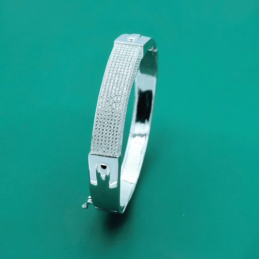 Titan Frost Kada – Bold 925 Sterling Silver Ice Panel