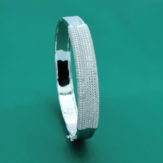 Sleek Ice Kada – Slimline 925 Silver Brilliance Band