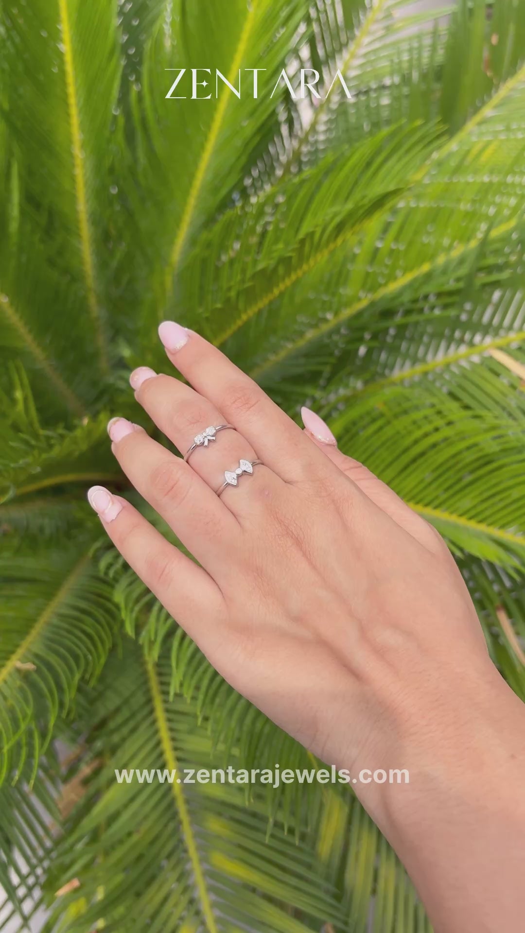 Bow Sparkle 925 Sterling Silver Ring