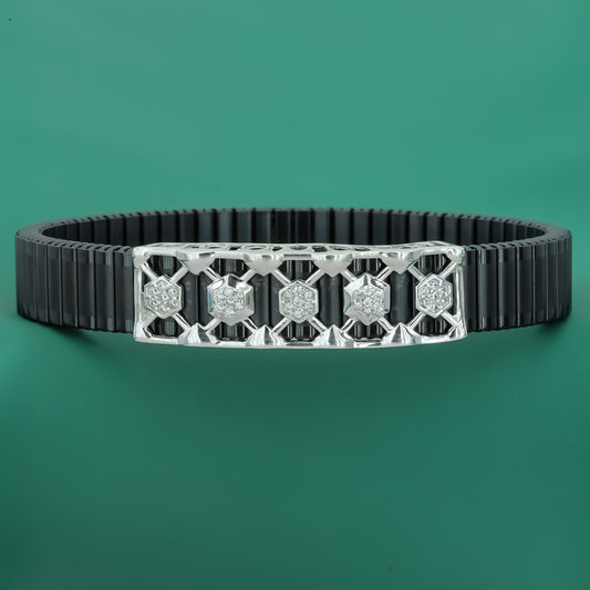 Hexa 925 Silver Men's Bracelet