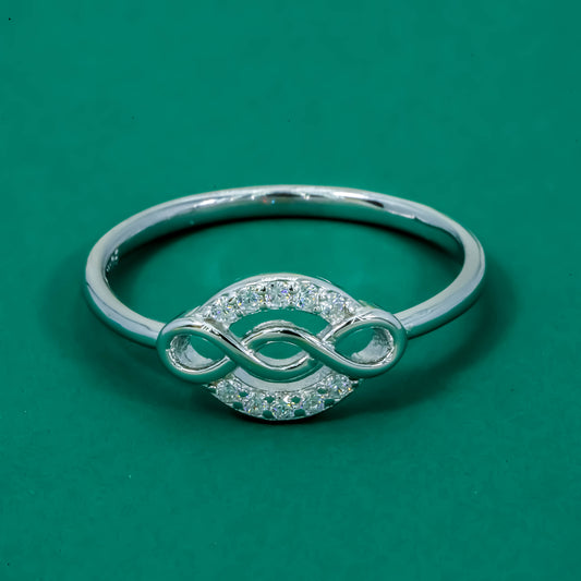 Infinity Glow 925 Silver Promise Ring