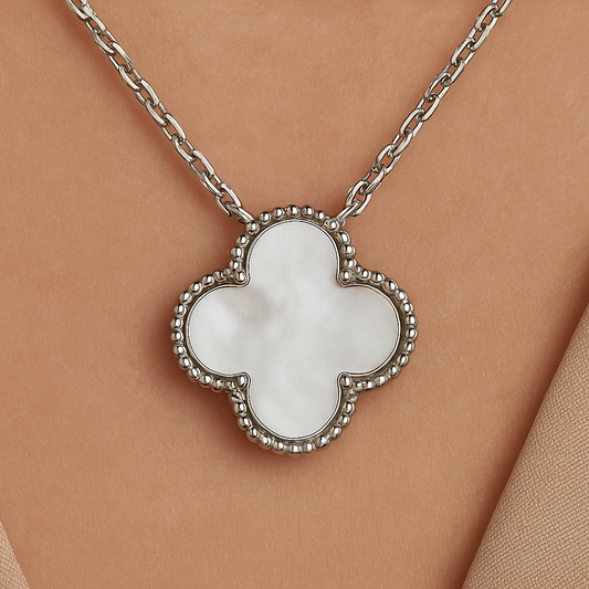 Celeste Clover 925 Sterling Silver Pendant Necklace