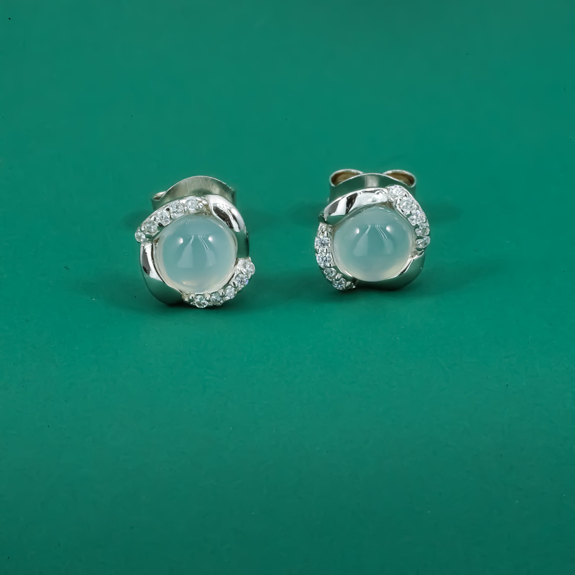 Luna Glow 925 Sterling Silver Earrings - Zentara Jewels