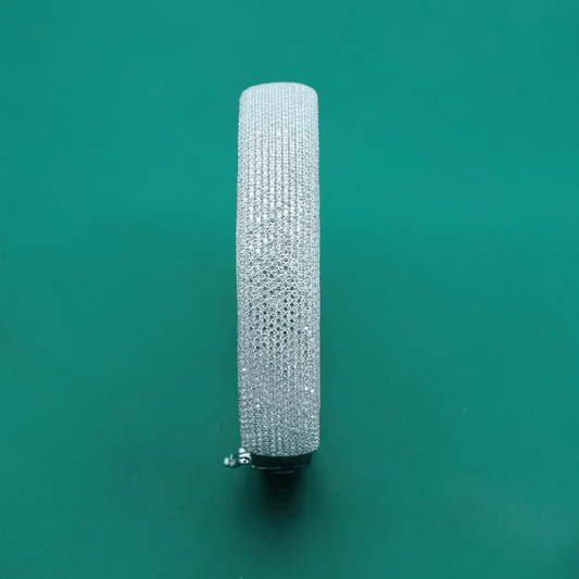 Regal Frost Kada – Full Zircon Silver Power Band